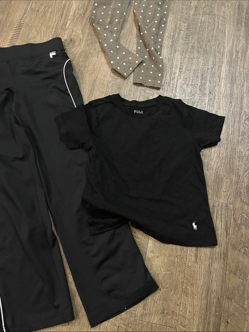 Bundle 6 items Polo by Ralph Lauren Girls' Black Knit Joggers with Small Logo